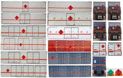 Dali  DLQ5260XRQLZ6 Flammable gas box transport vehicle