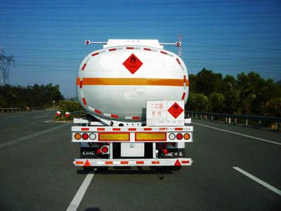 CIMC ZJV9293GRYSZ Flammable liquid tank transport semi-trailer