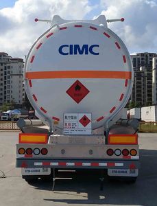 CIMC ZJV9400GYYJMA Aluminum alloy oil transport semi-trailer