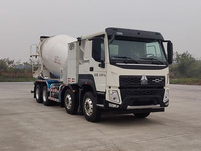 Haowo  ZZ5313GJBV3061Z11BEV Pure electric concrete mixing and transportation vehicle