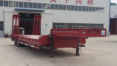 Liangtong brand automobile LTT9350TDP Low flatbed semi-trailer