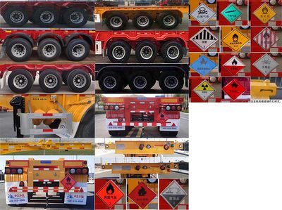 Huajun  ZCZ9401TWYBYM Transport semi-trailer of dangerous goods tank frame