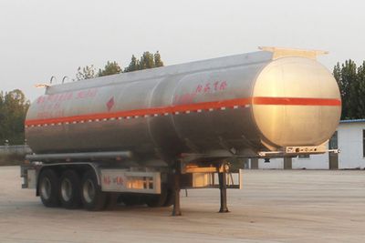 Jingyanggang  SFL9403GYYL Aluminum alloy oil transport semi-trailer