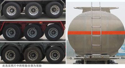 Jingyanggang  SFL9403GYYL Aluminum alloy oil transport semi-trailer