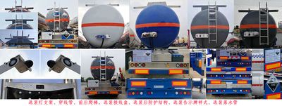 Ruijiang  WL9406GFWD Tank transport semi-trailer for corrosive substances