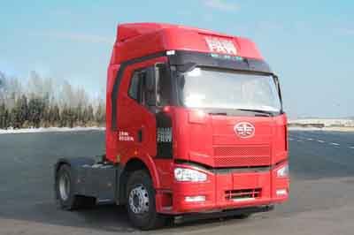 Jiefang Automobile CA4180P66K2HE4 Flat head diesel semi-trailer tractor