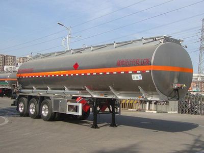 Lingyu  CLY9405GYYC1 Aluminum alloy oil transport semi-trailer