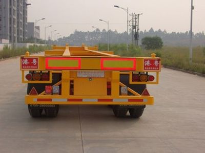 Hong Kong and Guangdong  HSD9370TJZG Container transport semi-trailer