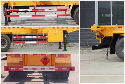 Chufei  CLQ9400TWY Transport semi-trailer of dangerous goods tank frame