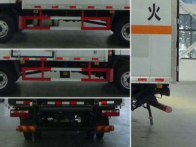 Jiangte brand automobiles JDF5040XRQCA6 Flammable gas box transport vehicle