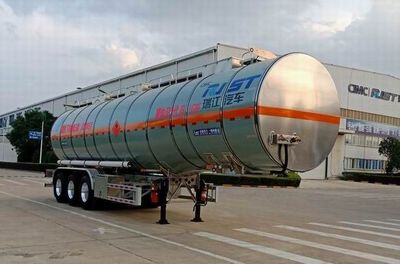 Ruijiang  WL9409GRY04 Aluminum alloy flammable liquid tank transport semi-trailer