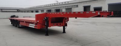 Zhongyu Guoyu brand automobiles ZGY9400TDP Low flatbed semi-trailer