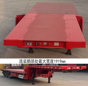 Zhongyu Guoyu brand automobiles ZGY9400TDP Low flatbed semi-trailer