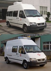 Jiangling Quanshun brand automobiles JX5044XJHMD ambulance