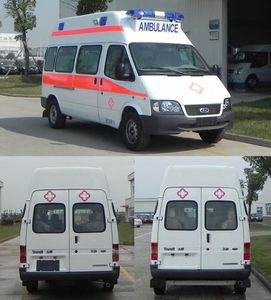 Jiangling Quanshun brand automobiles JX5044XJHMD ambulance