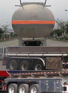 Yunli  LG9401GYYA Aluminum alloy oil transport semi-trailer