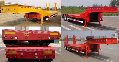 CIMC ZJV9400TDPYK Low flatbed transport semi-trailer