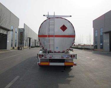 Jining Hongtai brand automobiles NHT9408GRY Aluminum alloy flammable liquid tank transport semi-trailer