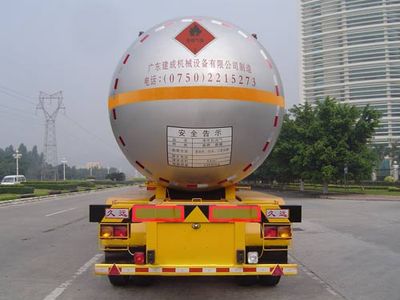 Jiuyuan  KP9402GYQ Semi trailer for liquefied gas transportation