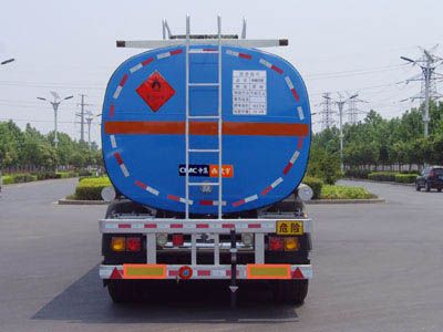 Lingyu  CLY9408GRYD Flammable liquid tank transport semi-trailer