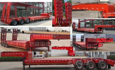 Huaxing Jiangshan brand automobiles SMW9400TDPXZ Low flatbed semi-trailer