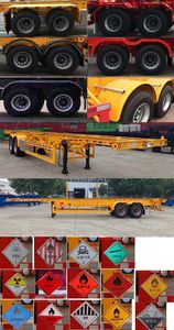 Huajun  ZCZ9350TWYH Transport semi-trailer of dangerous goods tank frame