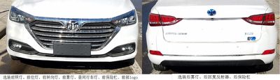 Beijing brand automobiles BJ7000C5D2BEV Pure electric sedan