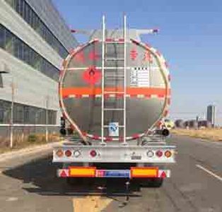 Hehai Mingzhu  MZC9408GYY Aluminum alloy oil transport semi-trailer