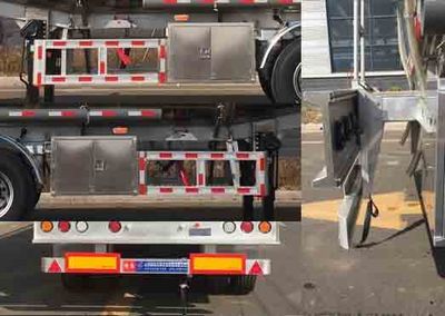 Hehai Mingzhu  MZC9408GYY Aluminum alloy oil transport semi-trailer