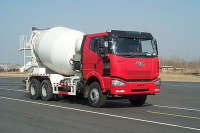 Jiefang Automobile CA5250GJBP66K24L2T1E Flat headed diesel concrete mixer truck