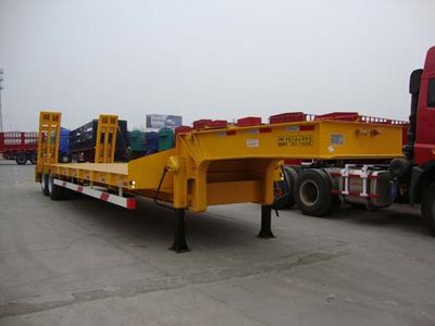 CIMC ZJV9350TDPDY Low flatbed transport semi-trailer