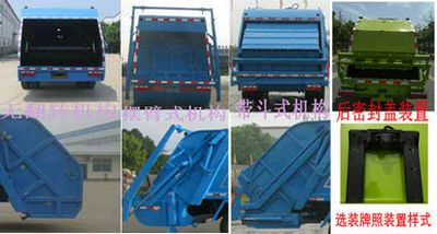 Kaihengda  HKD5090ZYSEQ6 Compressed garbage truck