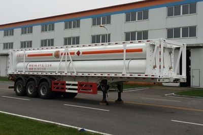 Huanghai  THH9401GGY Hydraulic sub station high-pressure gas long pipe semi-trailer