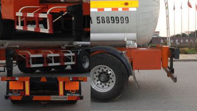 Jinbi  PJQ9404GRYB Flammable liquid tank transport semi-trailer