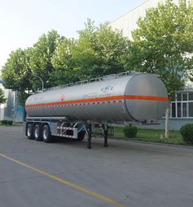 Minghang  ZPS9409GRYBA Aluminum alloy flammable liquid tank transport semi-trailer