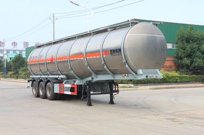 Special transport  DTA9402GRYA Aluminum alloy flammable liquid tank transport semi-trailer