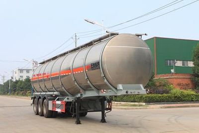 Special transport  DTA9402GRYA Aluminum alloy flammable liquid tank transport semi-trailer