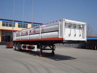 Wuyue  TAZ9340GRQ Flammable gas tank transport semi-trailer