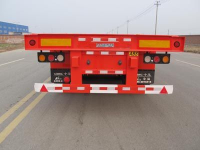 Huajun  ZCZ9401TPBHJC Flat semi-trailer