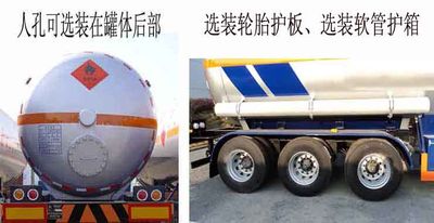 Hongtu  HT9409GYQ3B Semi trailer for liquefied gas transportation