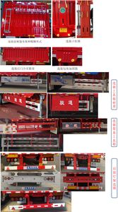 Juntong  JF9402CCYEK Gantry transport semi-trailer