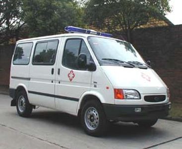 Jiangling Quanshun brand automobiles JX5037XJHDL ambulance