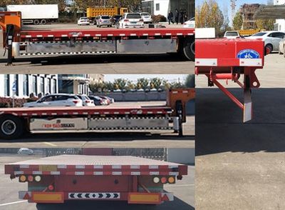 Juyunda brand automobile LZY9402TDP Low flatbed semi-trailer