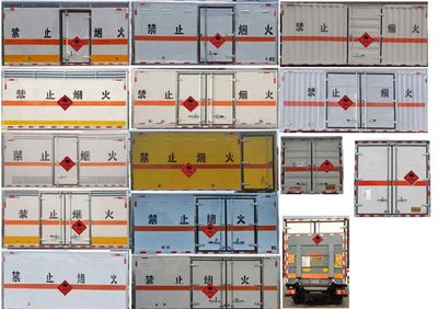 Hua Wei Chi Le  SGZ5040XRQZZ6 Flammable gas box transport vehicle