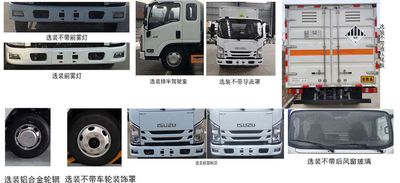 Xiangxinding brand automobiles XDV5043XZWW6 Miscellaneous dangerous goods box transport vehicle