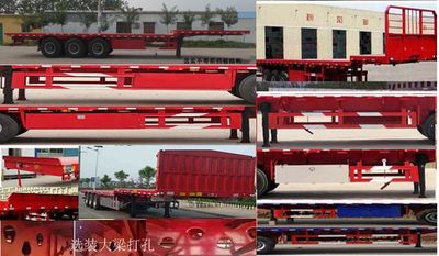 Junhua Xing brand automobiles LJH9400TPBE Flat transport semi-trailer