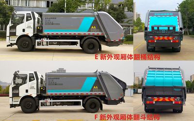 Hejia  HJK5180ZYS6JF Compressed garbage truck