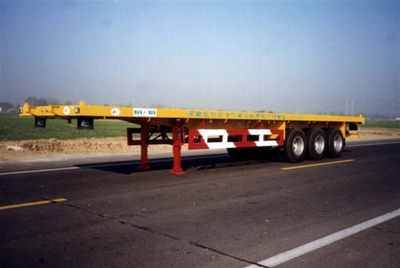 Huajun  ZCZ9370JP Container flatbed semi-trailer