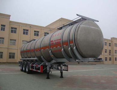 Liangshan Dongyue CSQ9400GSYAluminum alloy edible oil transportation semi-trailer