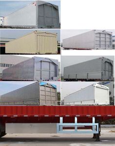 Zhongzhi Huaxing brand automobiles JLQ9400XYK Wing opening box semi-trailer